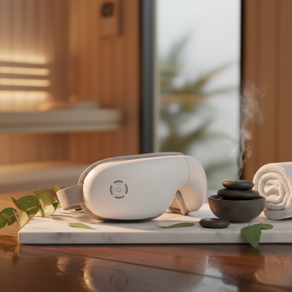 Heated Eye Massager – 5 Modes for Eye Strain Relief, Dark Circles & Better Sleep